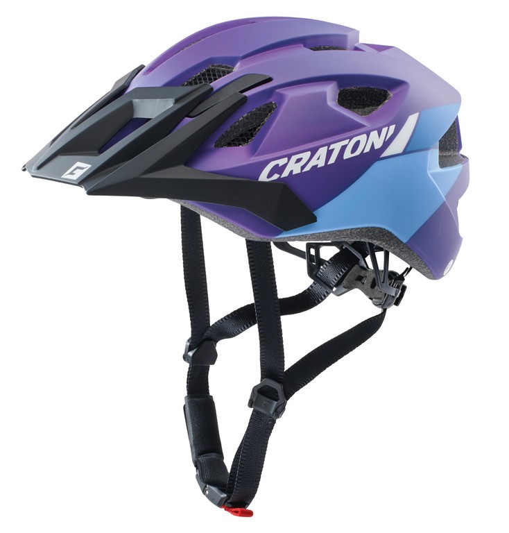 Cyklistická helma Cratoni AllRide fialová modrá
