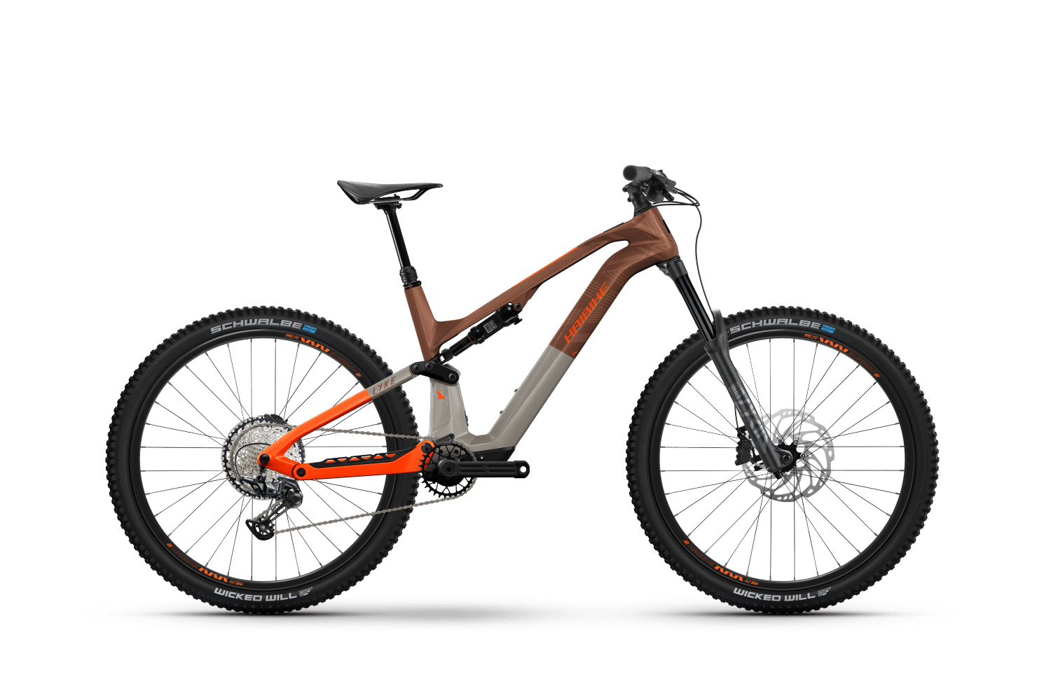 Haibike LYKE CF 10 vel.S kola 29" gloss carbon bronze orange 