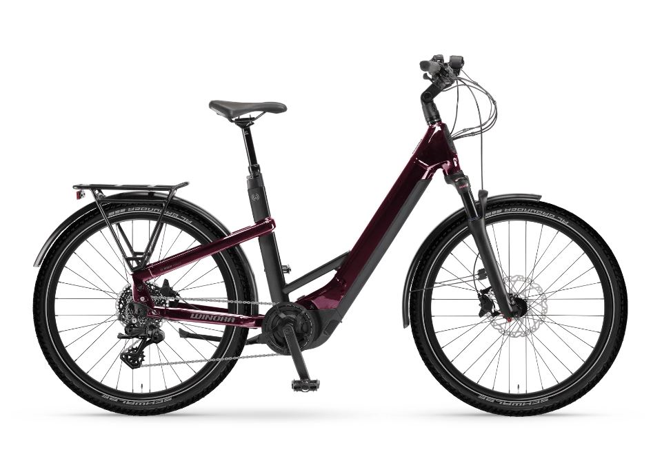 Winora Yakun X10E low vel. 60 kola 27,5" gloss dark red